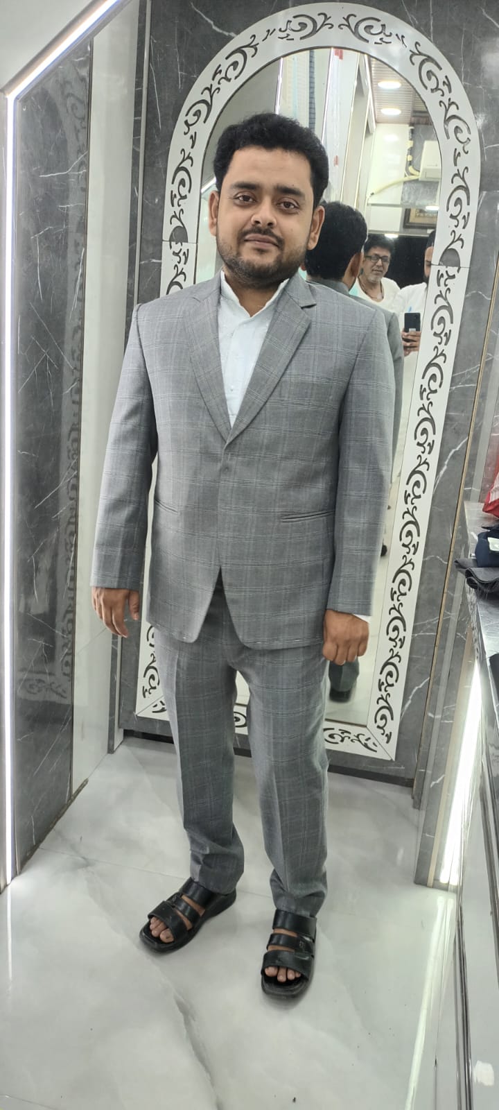 Grey Glen Plaid Bespoke Executive Tailored Suit